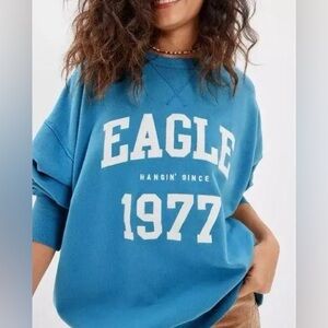 New American eagle Oversized Hangout Crew neck